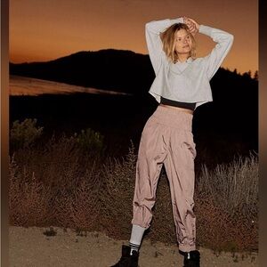 EUC Free People Pink Track Pants